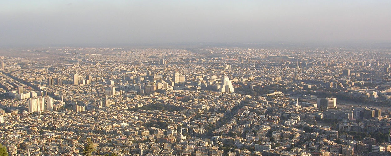 City of Damascus pictured from Mt Qasioun