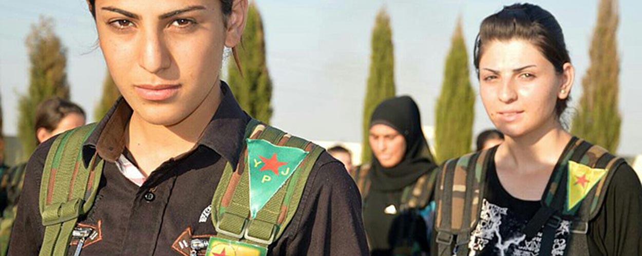 Fighters with the YPJ